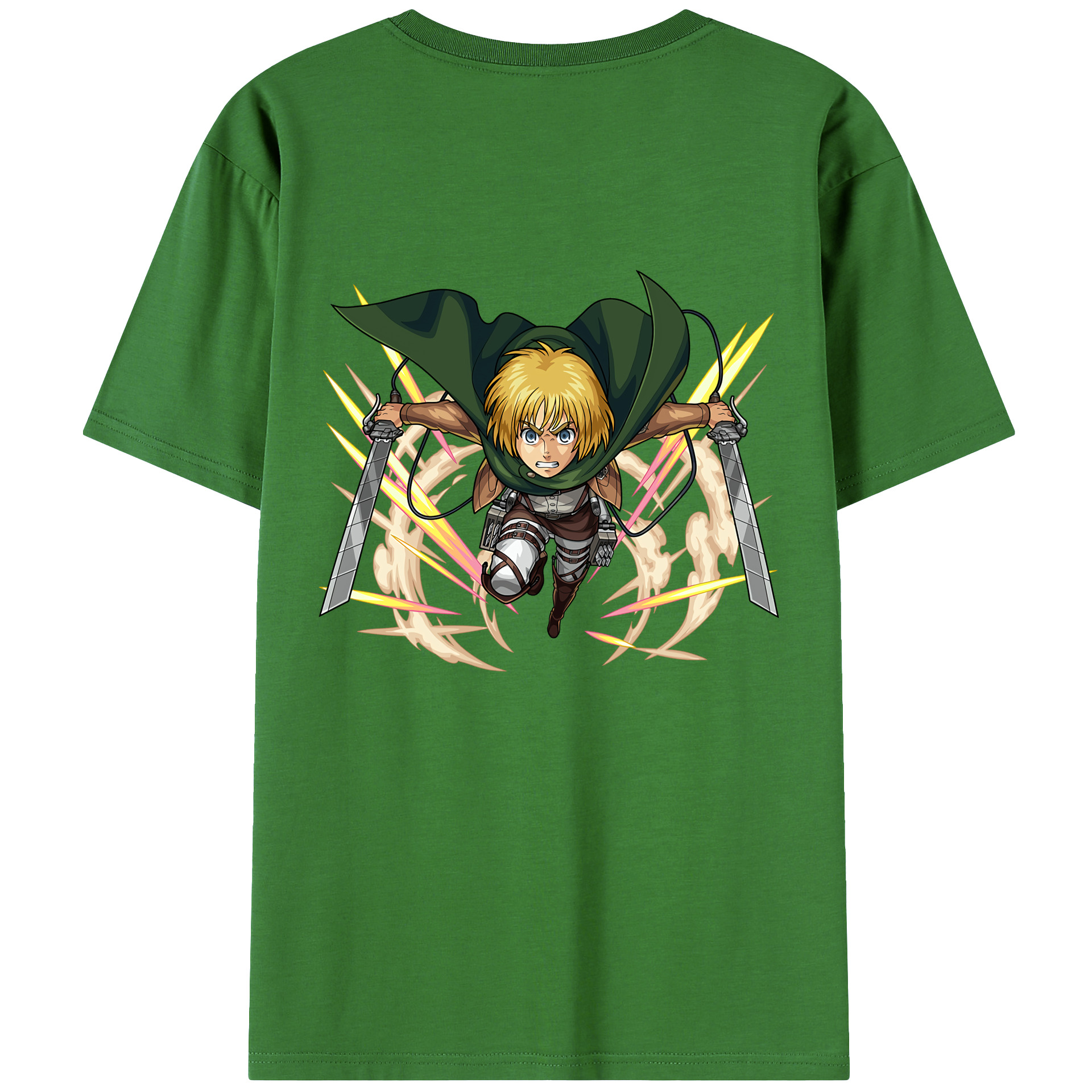 （画像用） 進撃の巨人 アルミン·アルレルト Attack on Titan Armin Arlert レディース半袖Tシャツ(バックプリント)